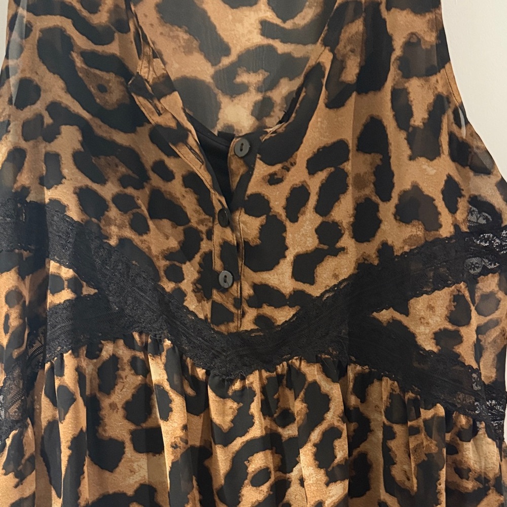 Express Leopard Print Maxi Dress - Picture 3 of 4